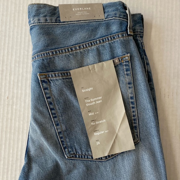 NWT! Everlane Summer Slouch Straight Jeans - 29 - Picture 14 of 16
